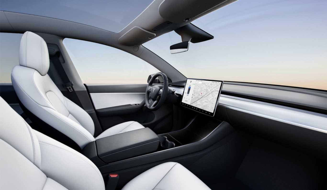 Interior Tesla Model Y - El nuevo Tesla Model Y se empezará a vender en 2020 en EE.UU.