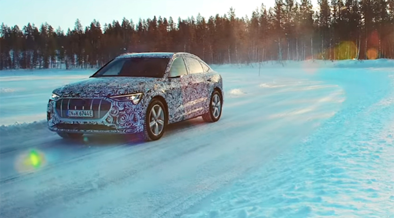 Lateral e tron Sportback - El Audi e-tron Sportback, se deja ver por primera vez en vídeo