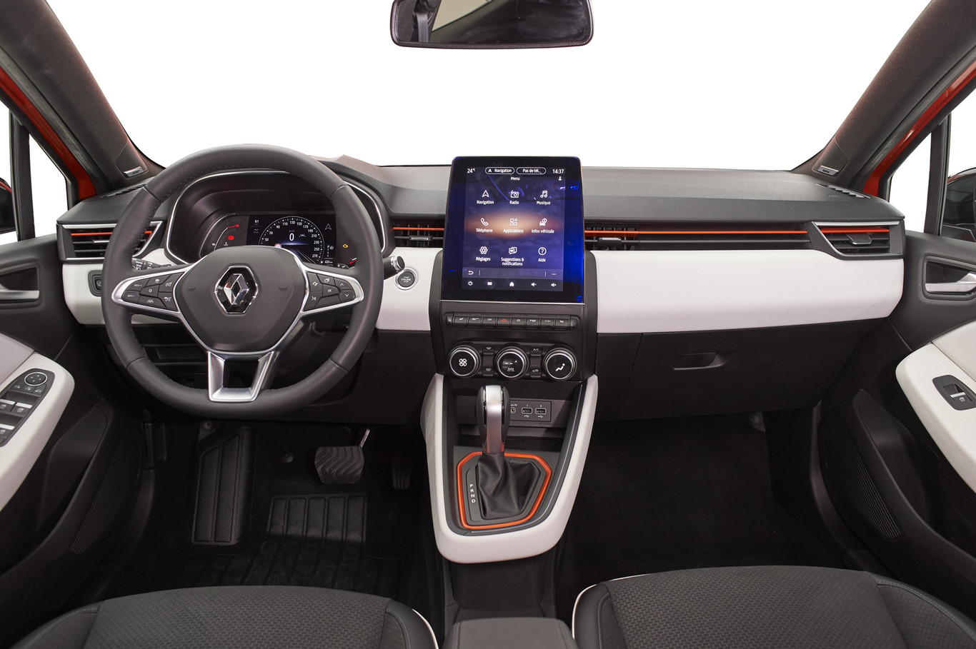 Salpicadero de frente Renault Clio 2019 - Renault Clio 2019: un nuevo diseño, más calidad y tecnología, y ahora también con opción híbrida