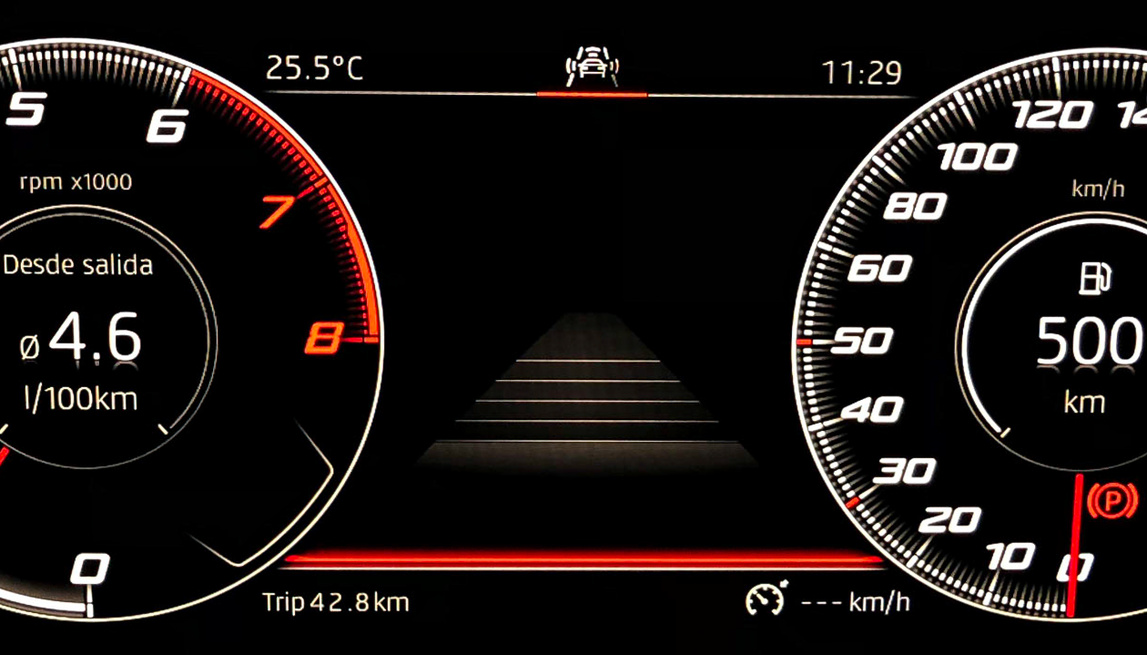Tacometro 2 Seat Arona 1260x719 - Seat Arona Xcellence Edition 1.0 TSI 95 CV