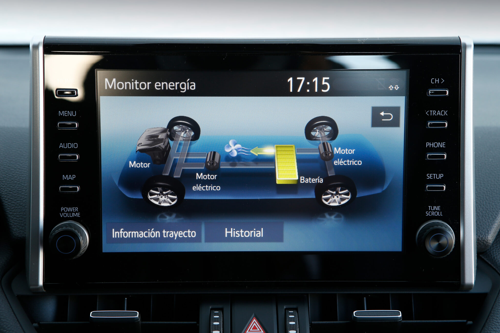 Monitor de energía Comparativa Suzuki Across PHEV vs Toyota RAV4 Hybrid 2021