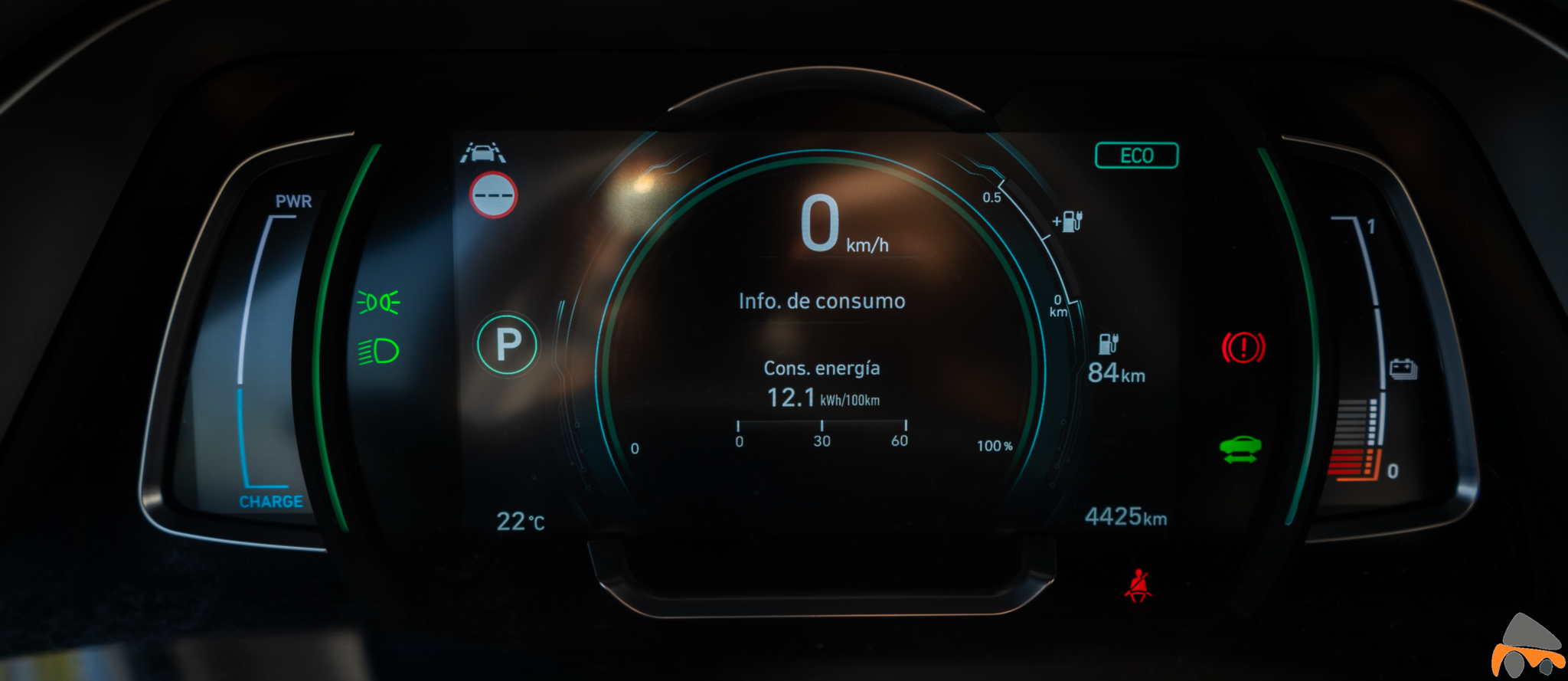 Tacometro Hyundai Ioniq Electrico - Prueba Hyundai Ioniq EV 2020: Un referente para la movilidad eléctrica