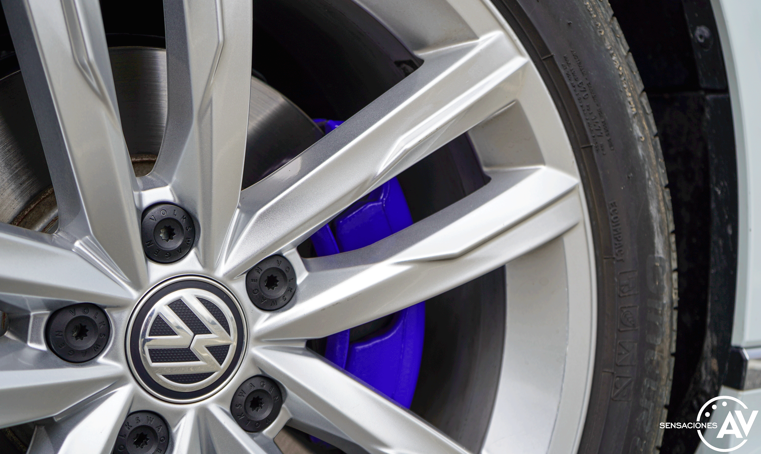 Pinzas de freno en azul Volkswagen Passat GTE