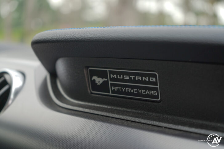 Placa conmemorativa Ford Mustang 728x485 - Prueba Ford Mustang GT Fastback 2021: Puro músculo. ¡Que Dios bendiga a América!